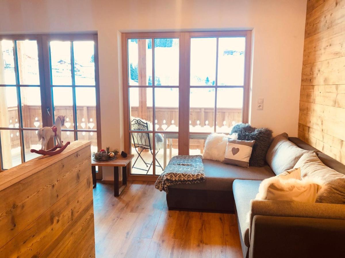 Bergidyll An Der Lane - Pfunders Apartment Bagian luar foto